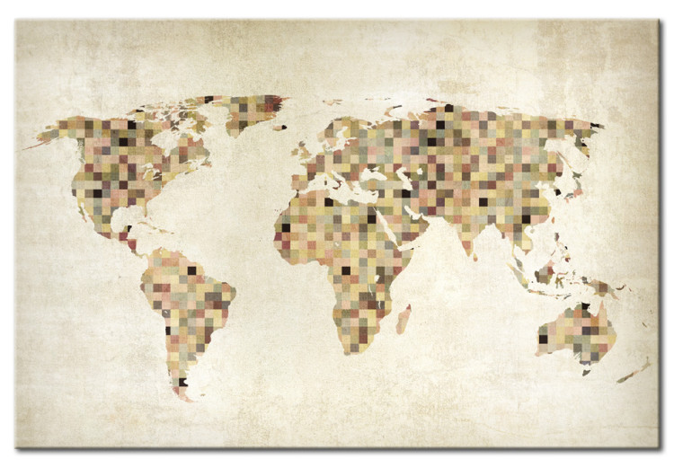 Canvas Print Beige shades of the World 55367