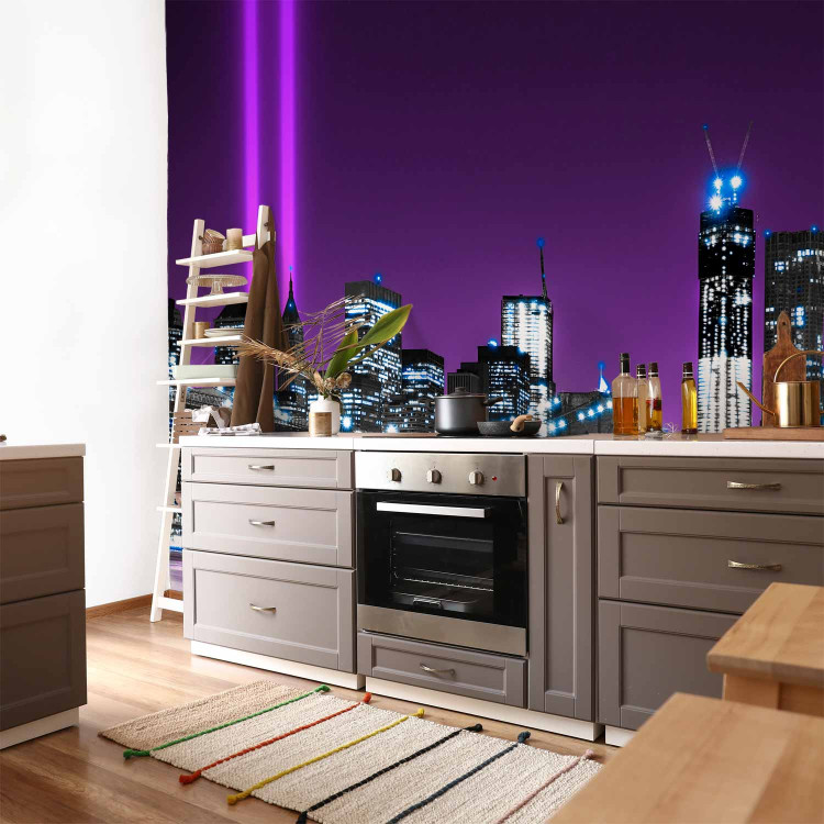 Wall Mural New York in Purple - Manhattan and Architecture with the Brooklyn Bridge 61567 additionalImage 7