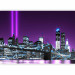 Wall Mural New York in Purple - Manhattan and Architecture with the Brooklyn Bridge 61567 additionalThumb 1