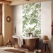 Wall Mural Bamboo thicket - dense composition of tropical leaves on white background 113777 additionalThumb 8
