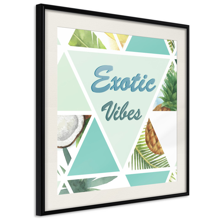 Wall Poster Exotic Vibes (Square) - summer composition with tropical food 114577 additionalImage 3