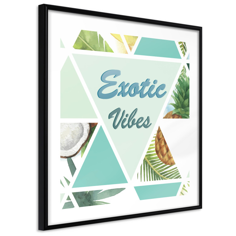 Wall Poster Exotic Vibes (Square) - summer composition with tropical food 114577 additionalImage 13