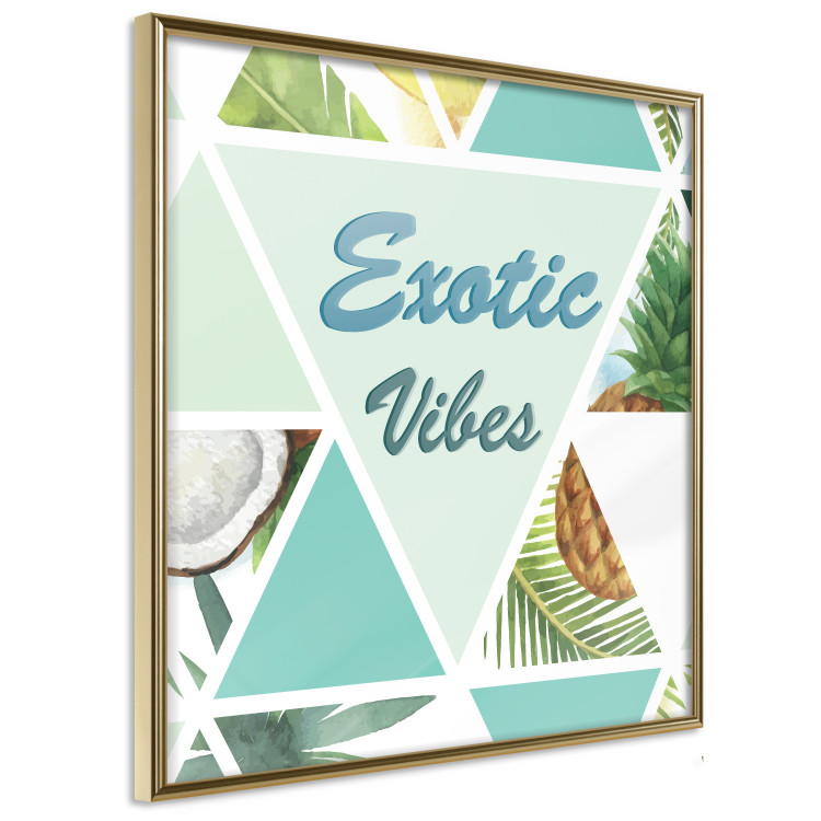 Wall Poster Exotic Vibes (Square) - summer composition with tropical food 114577 additionalImage 14