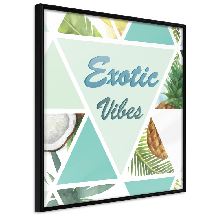 Wall Poster Exotic Vibes (Square) - summer composition with tropical food 114577 additionalImage 12