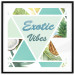 Wall Poster Exotic Vibes (Square) - summer composition with tropical food 114577 additionalThumb 17