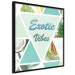 Wall Poster Exotic Vibes (Square) - summer composition with tropical food 114577 additionalThumb 12