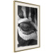 Wall Poster Close-up of a zebra's eye - black and white composition with animal motif 114877 additionalThumb 13