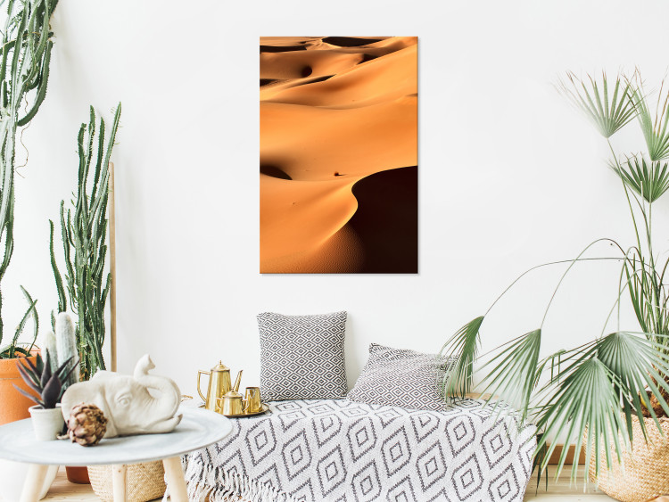 Canvas Print Moroccan sand - a minimalist, monochrome landscape with sand 116477 additionalImage 3
