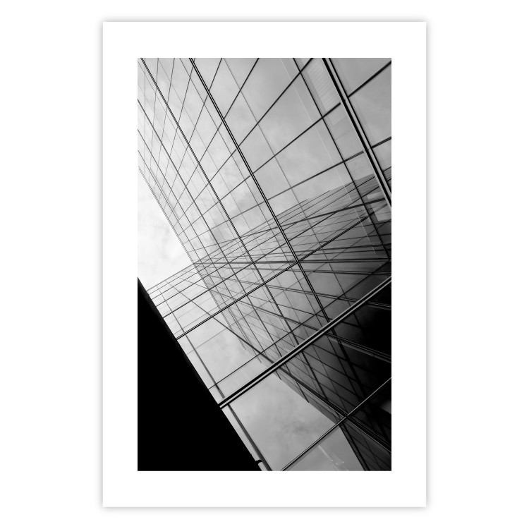 Wall Poster Glass Skyscraper - black and white composition with modern architecture 116677 additionalImage 19