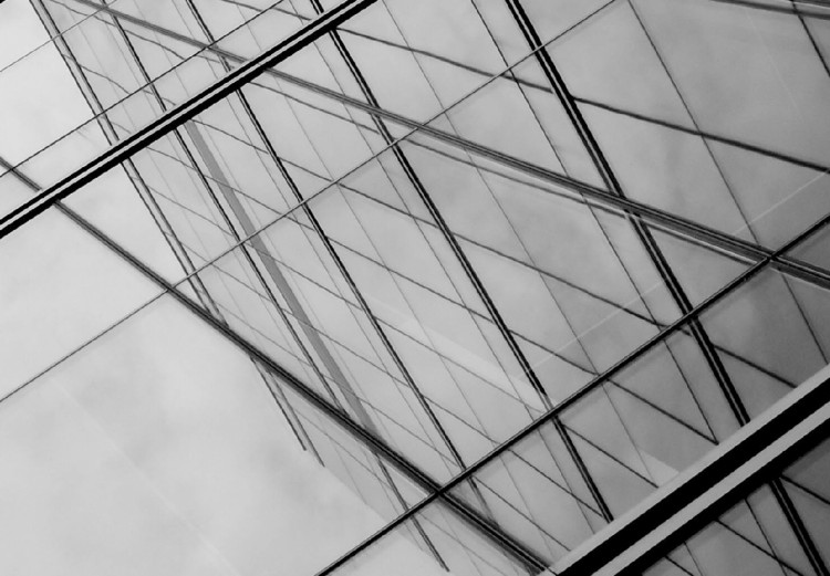 Wall Poster Glass Skyscraper - black and white composition with modern architecture 116677 additionalImage 8
