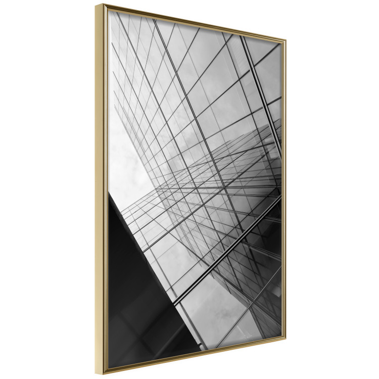 Wall Poster Glass Skyscraper - black and white composition with modern architecture 116677 additionalImage 12