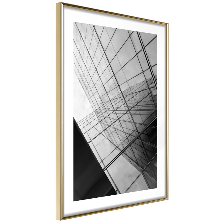 Wall Poster Glass Skyscraper - black and white composition with modern architecture 116677 additionalImage 6