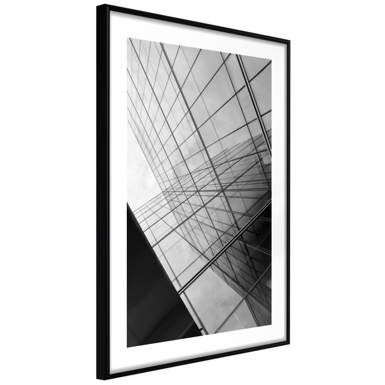 Wall Poster Glass Skyscraper - black and white composition with modern architecture 116677 additionalImage 11