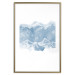 Wall Poster Icy Land - winter landscape of snowy mountains on a uniform background 117777 additionalThumb 14