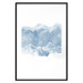 Wall Poster Icy Land - winter landscape of snowy mountains on a uniform background 117777 additionalThumb 15