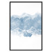 Wall Poster Icy Land - winter landscape of snowy mountains on a uniform background 117777 additionalThumb 18