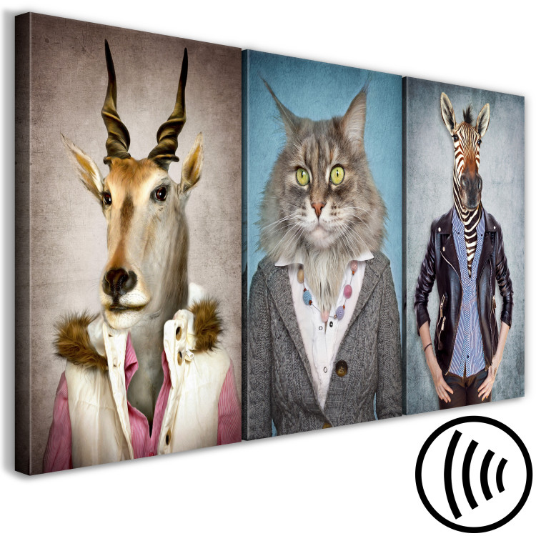 Canvas Print Human animals - fancy portraits of wild and domestic animals 118177 additionalImage 6