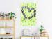 Poster Spring Sign - composition with a painted watercolor green pattern and a heart 118277 additionalThumb 17