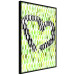 Poster Spring Sign - composition with a painted watercolor green pattern and a heart 118277 additionalThumb 12