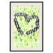 Poster Spring Sign - composition with a painted watercolor green pattern and a heart 118277 additionalThumb 18