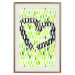 Poster Spring Sign - composition with a painted watercolor green pattern and a heart 118277 additionalThumb 19