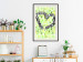 Poster Spring Sign - composition with a painted watercolor green pattern and a heart 118277 additionalThumb 22
