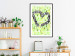 Poster Spring Sign - composition with a painted watercolor green pattern and a heart 118277 additionalThumb 6