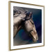 Poster Dappled Majesty - composition with a portrait of a brown horse on a black background 121977 additionalThumb 9