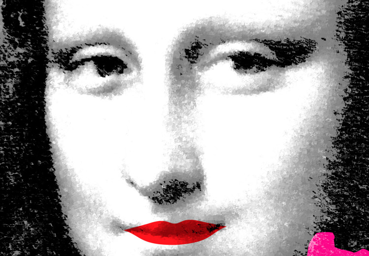 Canvas Art Print Woman in Pop Art (1-part) - Modernist Portrait of Mona Lisa 122377 additionalImage 5