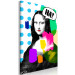 Canvas Art Print Woman in Pop Art (1-part) - Modernist Portrait of Mona Lisa 122377 additionalThumb 2