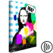 Canvas Art Print Woman in Pop Art (1-part) - Modernist Portrait of Mona Lisa 122377 additionalThumb 6