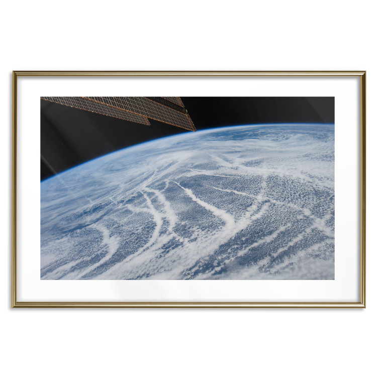 Poster Restless Clouds - planet Earth landscape against backdrop of clouds and space 123177 additionalImage 14