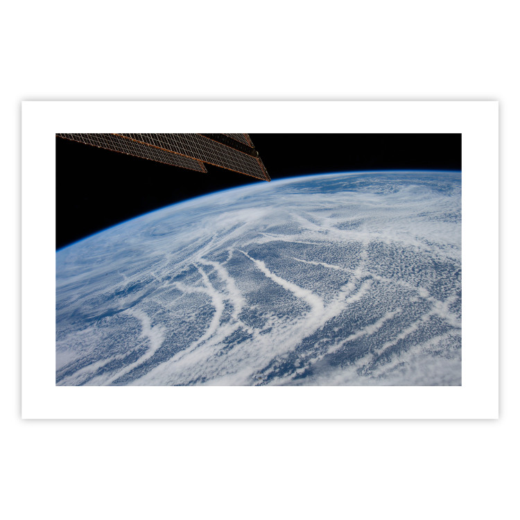 Poster Restless Clouds - planet Earth landscape against backdrop of clouds and space 123177 additionalImage 19