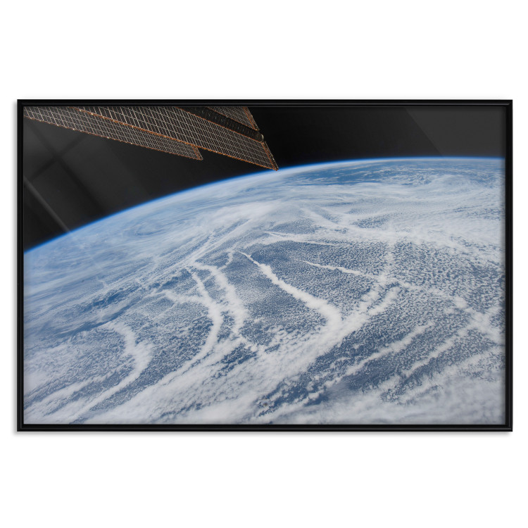 Poster Restless Clouds - planet Earth landscape against backdrop of clouds and space 123177 additionalImage 18