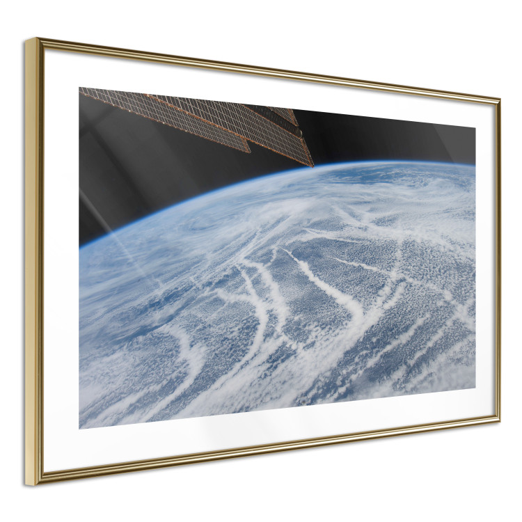 Poster Restless Clouds - planet Earth landscape against backdrop of clouds and space 123177 additionalImage 6