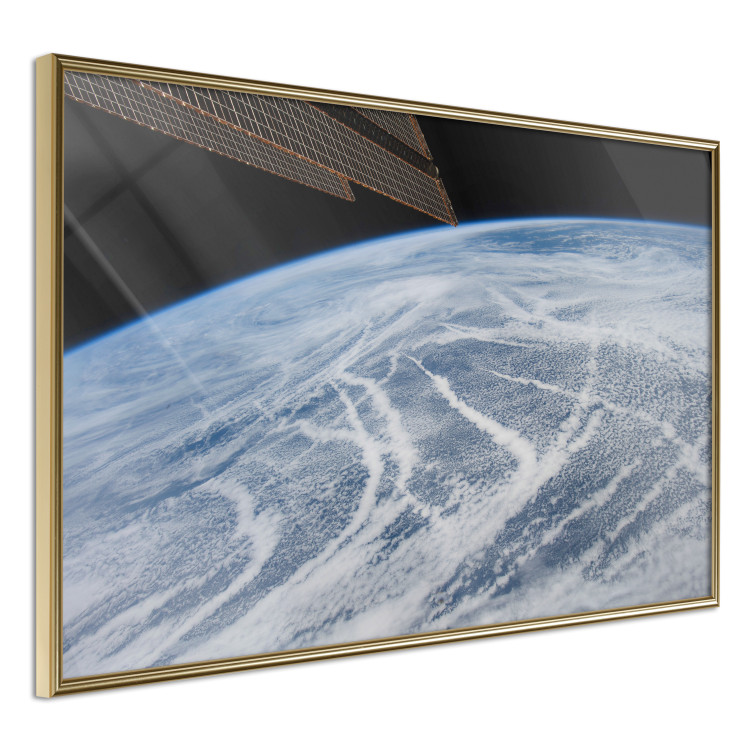 Poster Restless Clouds - planet Earth landscape against backdrop of clouds and space 123177 additionalImage 12
