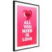 Wall Poster Phenomenal Heart - diamond red heart and English captions 123577 additionalThumb 13