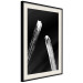 Wall Poster Comets - galactic white line on black background in abstract style 123677 additionalThumb 3