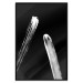 Wall Poster Comets - galactic white line on black background in abstract style 123677 additionalThumb 24