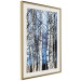 Poster Frosty January - winter forest landscape of light trees against sky 124477 additionalThumb 2