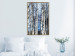 Poster Frosty January - winter forest landscape of light trees against sky 124477 additionalThumb 7