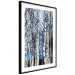 Poster Frosty January - winter forest landscape of light trees against sky 124477 additionalThumb 11