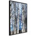 Poster Frosty January - winter forest landscape of light trees against sky 124477 additionalThumb 10