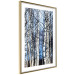 Poster Frosty January - winter forest landscape of light trees against sky 124477 additionalThumb 6