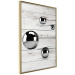 Wall Poster Perfect Balance - abstract metal balls on a wooden background 125177 additionalThumb 14