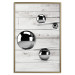 Wall Poster Perfect Balance - abstract metal balls on a wooden background 125177 additionalThumb 20