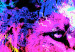 Canvas Colourful lion - abstract colourful head of an animal on a black background 126877 additionalThumb 4