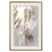 Wall Poster Fallen Angel - abstract composition of white feathers with golden accent 127877 additionalThumb 20