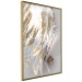 Wall Poster Fallen Angel - abstract composition of white feathers with golden accent 127877 additionalThumb 14