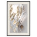 Wall Poster Fallen Angel - abstract composition of white feathers with golden accent 127877 additionalThumb 19